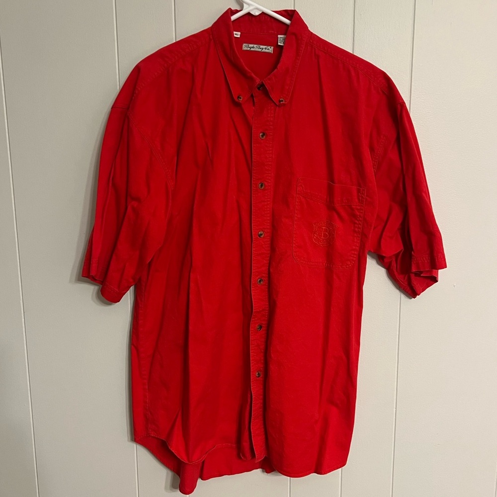 Vintage bugle boy, short sleeve button-down size XL